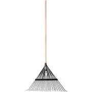 24 Teeth Metal Garden Leaf Rake Lawn Grass