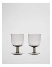 [Country Road] Lowe Wine Glass Set Of 2 in Olive Smoke