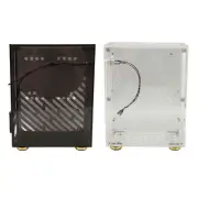 Mini ITX Case 4.3L Clear Acrylic Panel 360 Degree Cooling Cushioning Foot Pa WPD