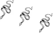 3 Sheets Yeahgoshopping Realistic Big Size Black Snake Waterproof Temporary Tattoo Stickers For Women Men Body Art Waist Decals Fake Tattoo