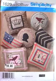 SIMPLICITY CRAFT PATTERN 1629 PILLOWS TO MAKE UNCUT 2013 FF