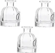 3Pcs Glass Diffuser Bottles Refillable Aromatherapy Jars for Essential Oils Safe Healthy Materials Transparent Design for Home Travel Use