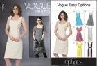 VOGUE SEWING PATTERN 1793 MISSES 14-22 EASY DRESSES W/ FLARED OR STRAIGHT SKIRTS