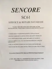 SENCORE SC61 (SERVICE & REPAIR DATABASE) Symptoms&Cures, Precise Repair Details!