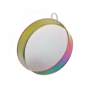 Flour Sieve Anti-rust Portable Lightweight Round Flour Sieve Powder Sifter Mesh Baking Tool for Home Neon