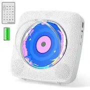 CD Player Portable: CD Players for Home Bluetooth 1800mAh Rechargeable Deskto...