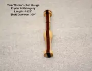 Natural Mahogany and Poplar Yarn Sett Gauge Handmade in the USA