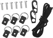 KITANDOVE 1 Set Dock Mooring Line Rope with Hook Elastic Rope Kit for Kayaks Canoes and Boats Durable Paddle Straps for Water Sports Essential