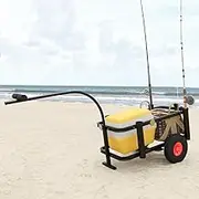 Fishing Trolley Black Steel Home Trolleys