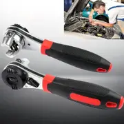 Multifunctional Adjustable Universal Key Torque Spanner Plumbing Auto 6-22mm Ratchet Wrench Multitool Repairing Tool Eco-friendly Plastics Material