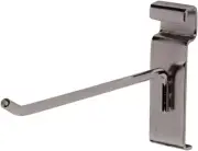 Lot of 100 8" Wire Grid Hooks Hook Pegs Gridwall Raw Steel Display Gray