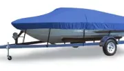 300 Denier Blue Mooring Boat Cover for Fish and Ski Boats O/B up to 20' x 92"