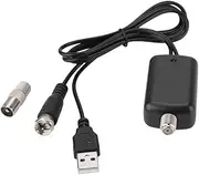 HDTV Indoor HD Digital TV Antenna Signal Amplifier TV Signal Amplifier Grounding Receiver TV Antenna Amplifier ATSC Black