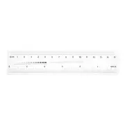 Film Ruler 6 Inch 0.5mm Scale PET Covered Thickened Flexible Straight Ruler