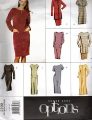 Vogue Pattern 2502 Ladies Dress Top and Skirt Sizes 8 - 10 - 12