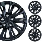 PACRIM 16" Gloss Black Universal Wheel Covers/Hubcaps |Split Spoke | Set of 4