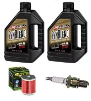 Oil Change Kit Yamaha YFZ 450 SYN Tune Up NGK Spark Plug Oil Filter 2007-2017