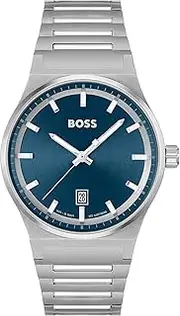 Hugo Boss Candor Stainless Steel Blue Dial Men's Watch