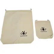 Lot of 2 Playboy Golf Small & Large Fabric Drawstring Dust Bags