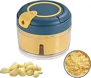 Garlic Grinder Hand, Manual Onion Crusher Garlic Chopper, Handheld Grater, Small Kitchen Tool, Portable Processor for Household Accessories