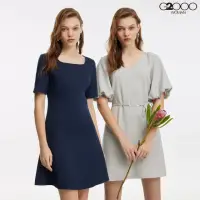 在飛比找momo購物網優惠-【G2000】柔美休閒洋裝(2款可選)