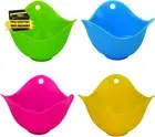 Egg Poacher Nonstick Silicone Egg Poaching Cup Poached Egg Cooker Egg Molds Cook