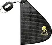 Club Wiping Cloth - Golf Towel Cleaner, Golf Rag | Strong Absorbent Ball Cleaning Towel, Club Towel Wiping Cloth Cleaning Tool Retirement Gift with Retractable Hook for Men Women