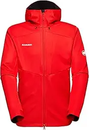 [Mammut] Ultimate 7 Softshell Hooded Jacket, Asian Fit, Men's, Ultimate VII SO Hooded Jacket AF Men 1011-01780 S red