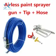 3600PSI Airless Paint Spray Gun and 517 Tip and Sprayer Hose Flexible Fiber 26Ft