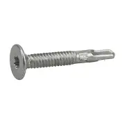 Power Pro Wood to Metal Screws,Self-Drilling,Waffle Head & Winged,10-24x1-7/16-I