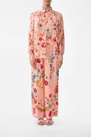 BUTTON THROUGH BLOUSON SLEEVE BLOUSE MAJESTIC MILLA