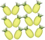 CAXUSD 12pcs Pineapple Shaped Candy Boxes for Party Treats Reusable Plastic Storage Containers for Weddings Birthdays Showers for Snacks and Sweet Present Wrapping