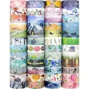 Washi Tape For Crafts Bulk Lot Wide 15mm Assorted Mix 48 Rolls
