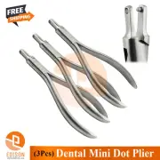 Dental Mini Dot Dimple Plier Set Of 3 Orthodontic Aligner Punch Hole Clear Brace