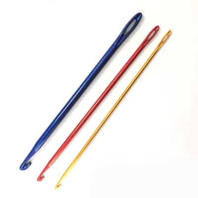 3 Pcs/Set Ergonomic Crochet Hook Weave Yarn Kits Knitting Hook Kit