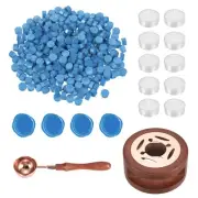 Wax Seal Kit, 300 Wax Beads, Candles, Sky Blue