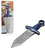 GRATIATOR - CHEESE GRATER by PELEG DESIGN: Stainless Steel Sword-Shaped Grating Utensil with Royal Blue Plastic Handle to Grate Cheese Herbs Rinds or Hard Foods