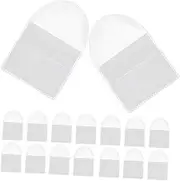 jojofuny 100Pcs Clear Coin Holder Bags Transparent Protective Cover for Coin Collection for Home and Shop for Collectors and present Giving