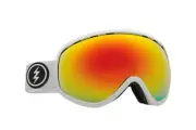 Electric Visual Masher Gloss White Snowboarding Goggles (Brose/Red Chrome)