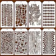 Stencils for Crafts Reusable Texture Stencils Mixed Media Stencil Layering Drawing Templates for Painting on Wood Crafts Furniture Paper