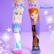 Madmia Socks Ages 6-99 One Size Fits Most - DISNEY FROZEN SISTERS Novelty Socks