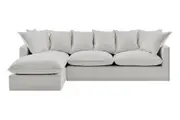Brosa Palermo 3 Seater Modular Sofa with Left Chaise Grey