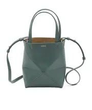 Loewe Mini Puzzle Fold Tote Bag One size green