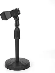 Musiin Multi-Function Desktop Microphone Stand, Adjustable Table Mic Stand with Microphone Clip