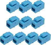 uxcell 10 Pack RJ45 Ethernet Coupler, Female to Female Cat6 Coupler Ethernet Extension Adapter Network Connector for Cat6/Cat5e/Cat5,Blue