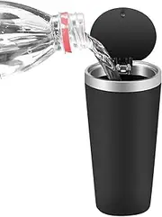 Car Garbage Can - Compact Small Car Trash Can | Convenient Cup Holder Trash Can with Pop-Up Lid Mechanism | Mini Car Bins for Mmess-Loose, Space-Saving Vehicle Organization