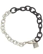 Juvell 18K Plated Silk Link Bracelet