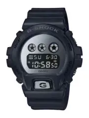 Casio G-Shock DW6900MMA-1 Metallic Silver Digital Black Watch