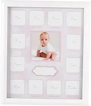 Abaodam 1 Newborn Photo Frame Months Growth Record Display Durable Artificial Board Creative Milestone Photo Holder for Important Events