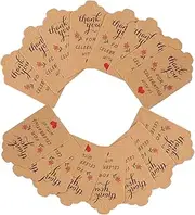 FOYTOKI 1 Set Wedding Tags Labels Thank You Hanging Tags for Present Box Packaging Easy to Use for Weddings Parties Festivals and Anniversaries for Decorating and Marking Presents